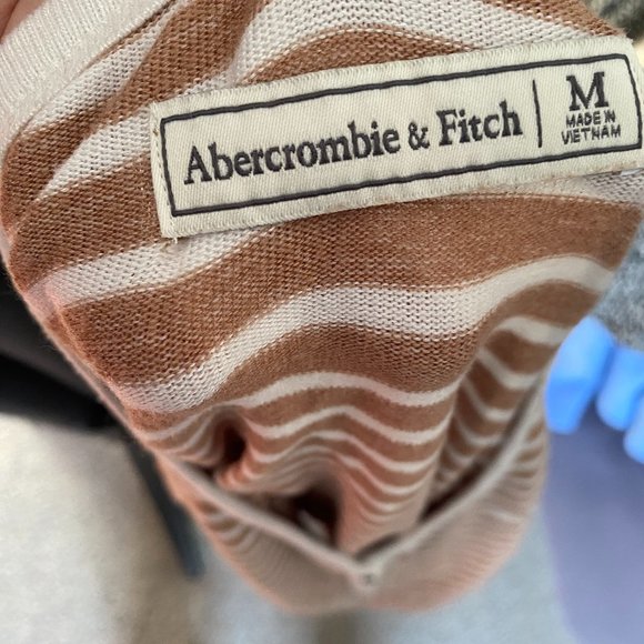 Abercrombie & Fitch Striped Long Sleeve Tee - Size M - Picture 6 of 6